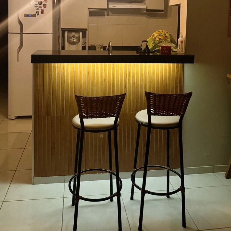 Kit 10 Ripados Módulos Adesivos 45x10 em MDF Para Decoração Acompanha Dupla Face - LH Móveis